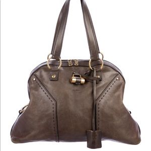 YSL Muse Bag In Tawny Leather Large